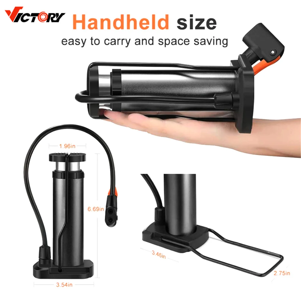 Online Best Service with Gauge Extendable Portable Bicycle Mountain Bike Cycling High Pressure Pump