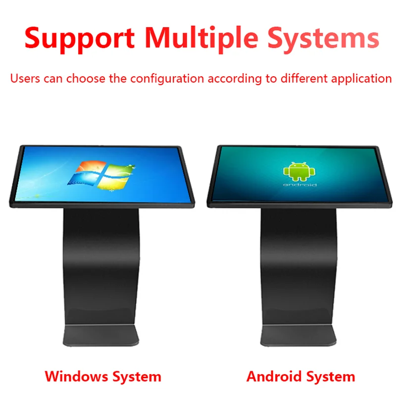 43 49 inch touch query booth LCD display advertising information query machine