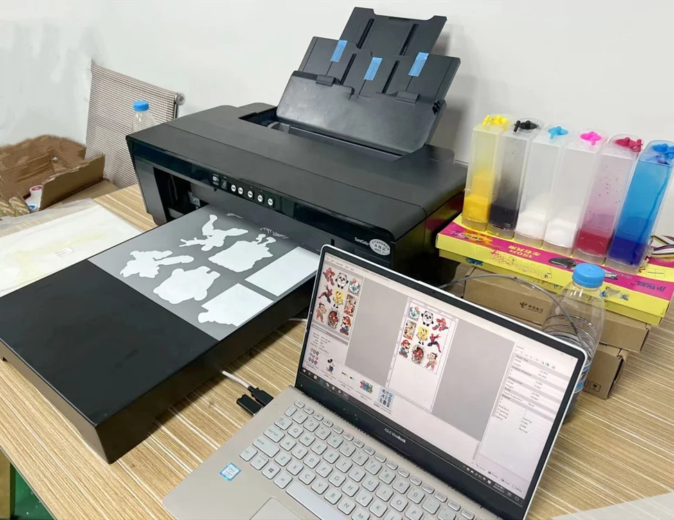 A3 A3+ R1390 L1800 Sheet PET FILM WHITE INK heat transfer t-shirt printing machine DTF PRINTER