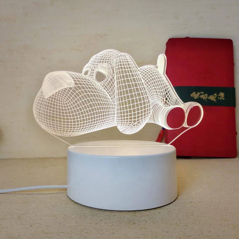 New Led Creative Gift 3d Night Light Electronic Product Table Lamp Acrylic Usb Night Light
