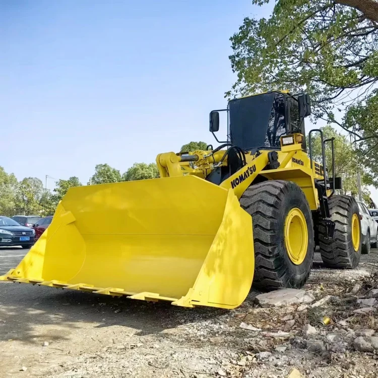 Оригинальный подержанный погрузчик Komatsu для продажи WA470 Weichai дизельный