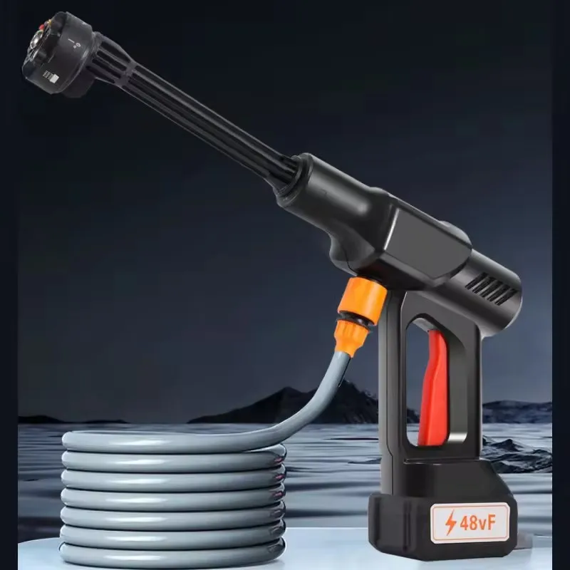 HF-7SSH Portable High-Power Lithium car pressure washer Water Gun with Wireless Charging car wash pressure washer