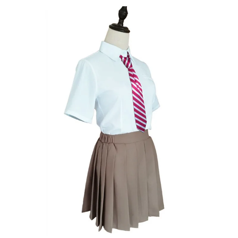 JK School Outfits Shirt Tie Skirt Socks Suit Anime Tokyo Revengers Hinata Tachibana Cosplay Costume