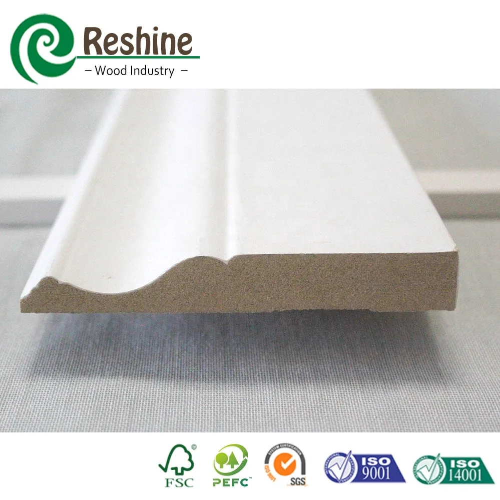 Decorative wood moulding line skirting  wooden tile trim corner