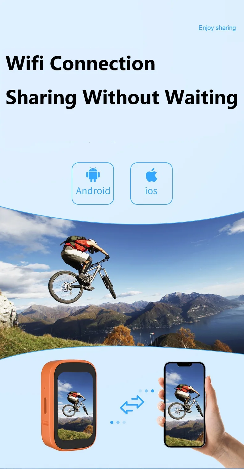 Hot Selling Multiple Colors Wireless 1080P Digital C100 Plus Video Recording Thumb Camera 4K WiFi Waterproof Action Sport Webcam