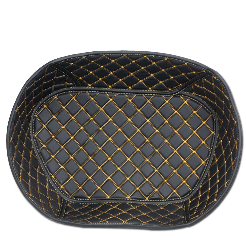 New design pvc leather 3d waterproof motorcycle trunk mat