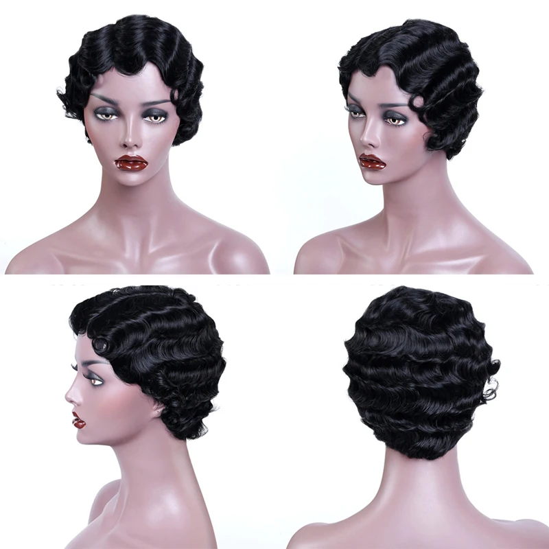 
Short Wigs For Black Women Hair Curly Wig 