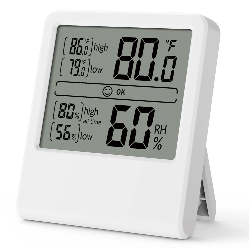 Indoor Room LCD Electronic Temperature Humidity Meter Digital Thermometer Hygrometer Household Thermometer