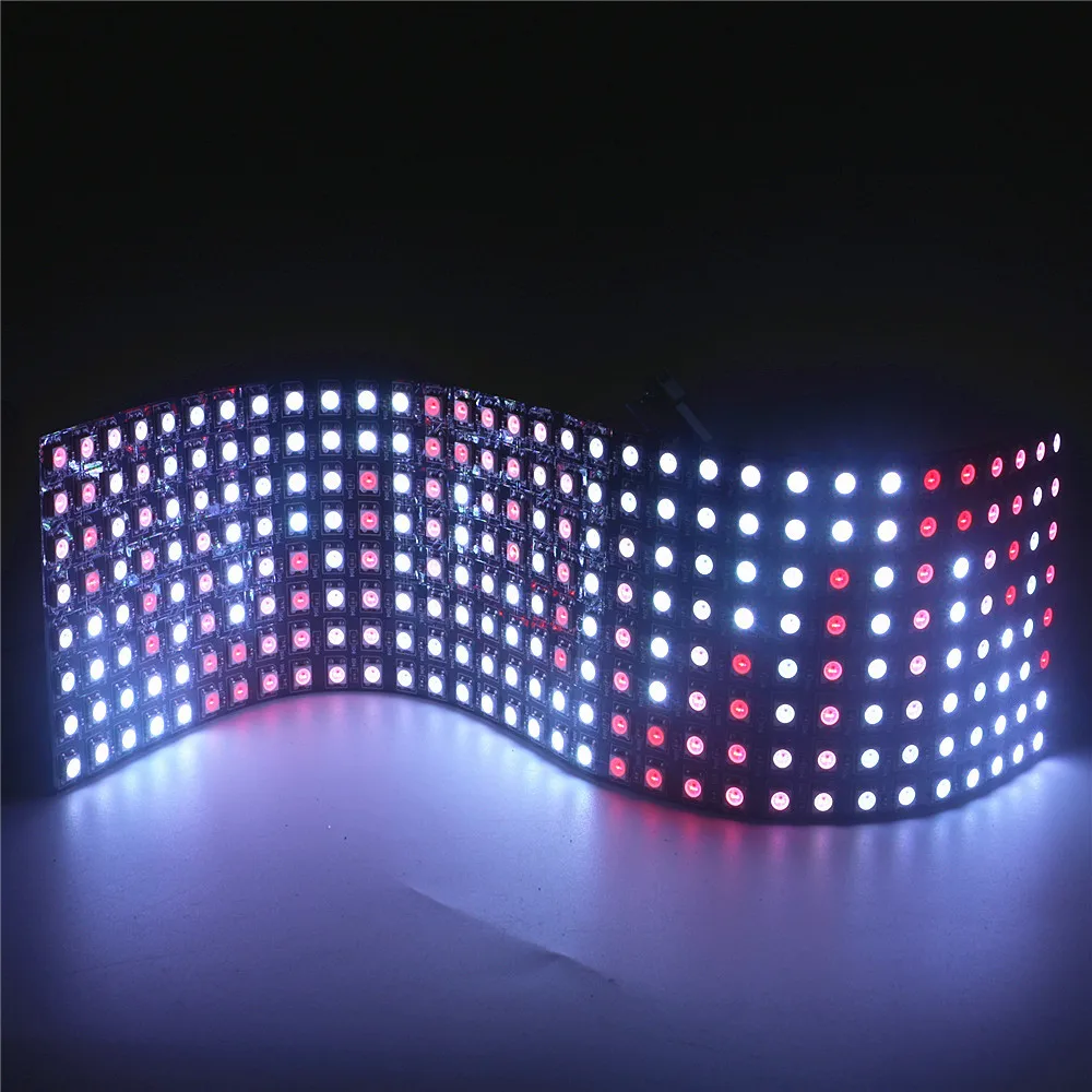 ws2812b led Pixels light strip 8x8 16x16 8x32 ws2812 leds Panel Pixel screen RGB Individually addressable strips address lamp 5V