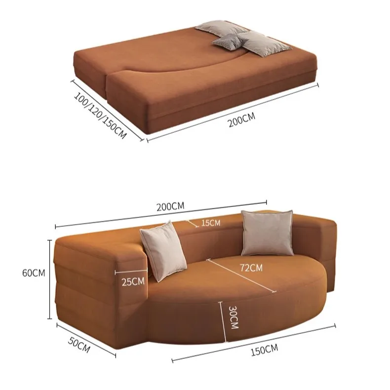 Folding Sofa Bed Memory Foam Dark Gray Convertible Sleeper Chair Couch Sofa For Kids Bed For Guest Sleeping Couch For Bedroom