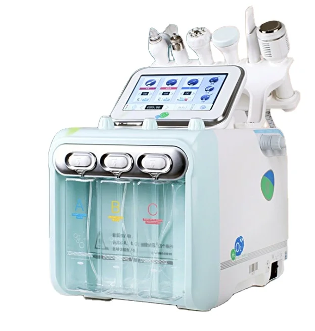 Supply 6 In 1 H2O2 Water Oxygen Jet Peel Hydra skin Cleaning Hydra Dermabrasion facial Machine Microdermabrasion Aqua Peeling