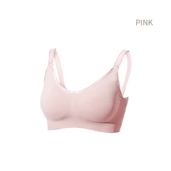 Sunveno Nursing Breastfeeding Bra Maternity Underwear Oversize Seamless Bra Comfort Stretch Fabric Bra Pregnancy Clothes