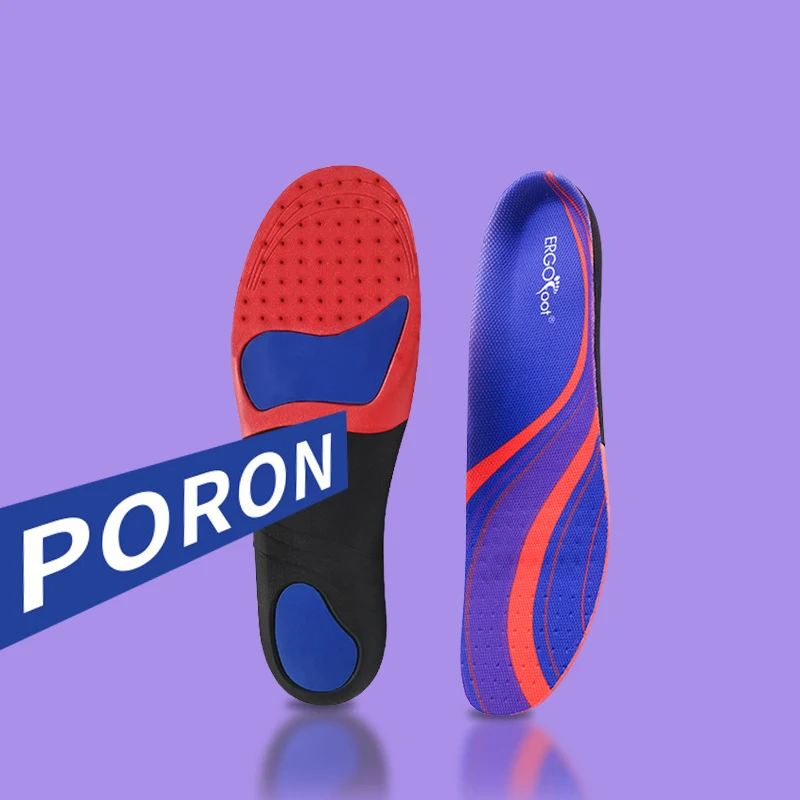 Relieve Flat Feet Plantar Fasciitis Arch Support Poron Insoles for Men And Women