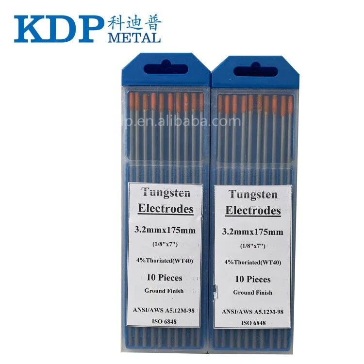 China manufacture high quality WT40 tungsten welding rod tungsten welding electrode