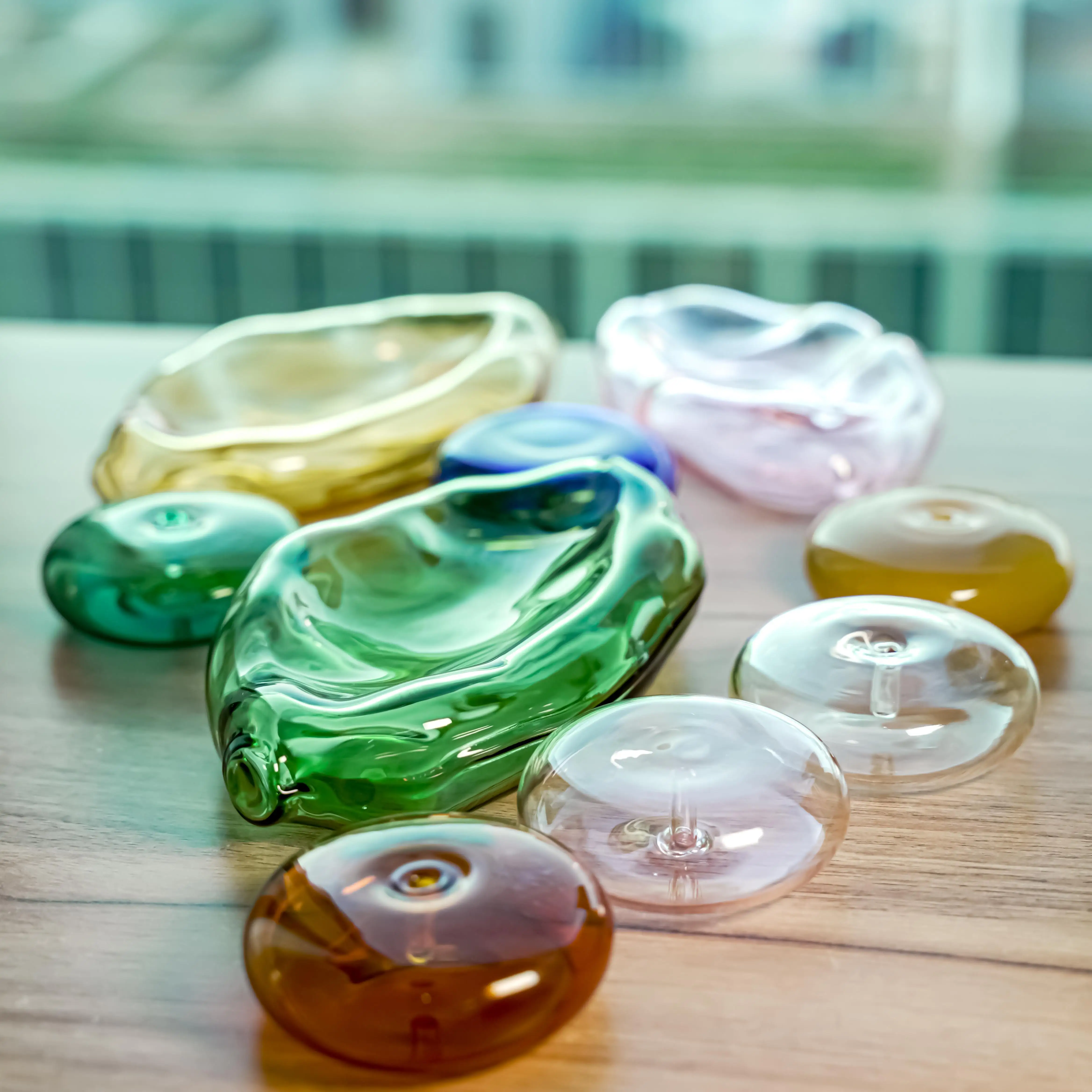 Manufacturer Various Colors Custom Borosilicate  High-Quality  Printed  incense holder  glass holder incensed  candle holder