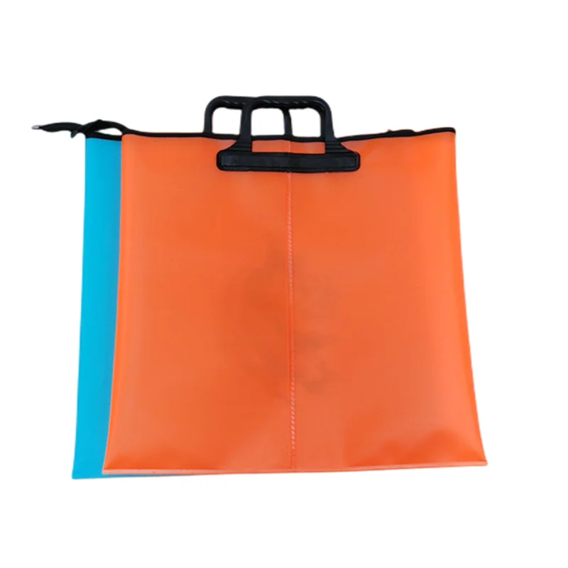 Protective And Keep Fresh Fishing Equipment Tote Bag Water Resistant PVC Mesh Fish Cooler Storage Organizer