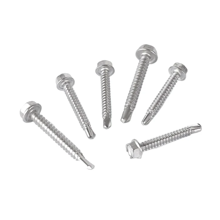 DongJi stainless steel self drilling hex washer head wood screw self tapping cement gypsum board screws solar panel screw