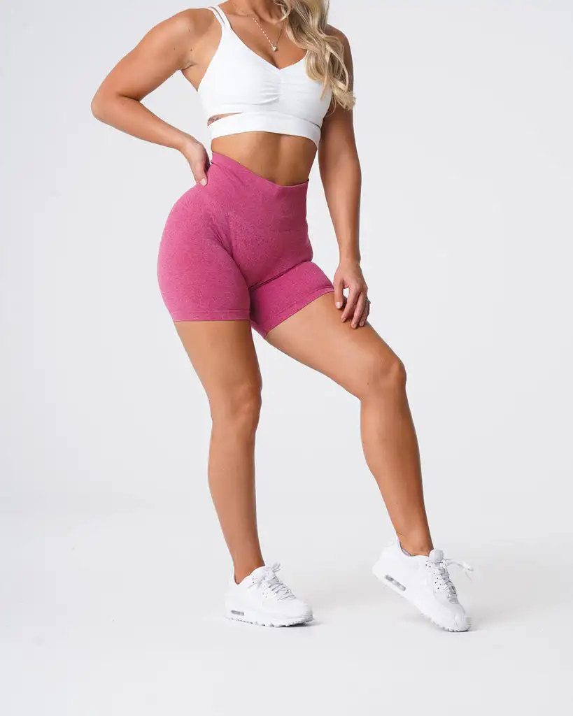 New arrival develop yourself women yoga shorts sustainable activewear seamless Crimson Pro Shorts