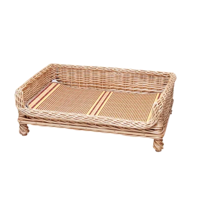 Cheap Wicker Dog House Cage Rattan Basket For Pet Rattan Pet Basket