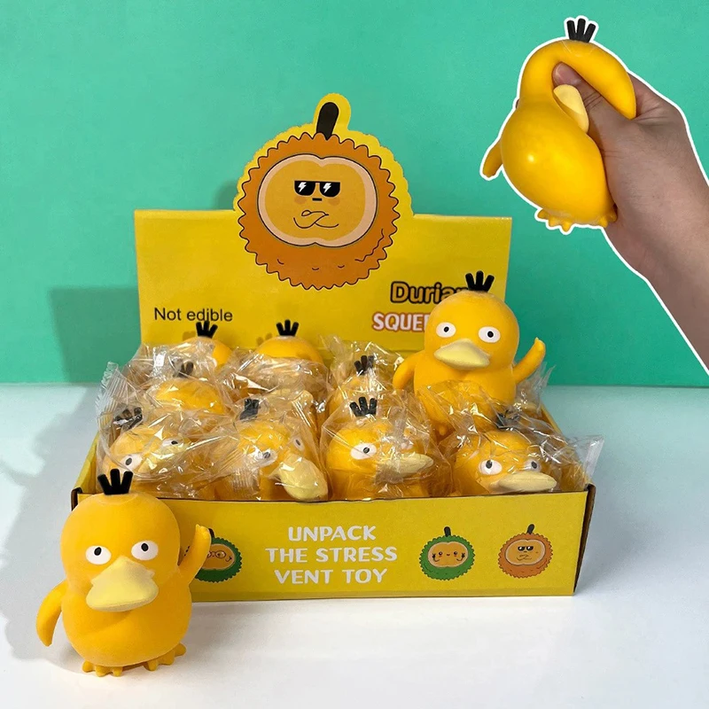 Wholesale Squeeze Bubble Animal Ball Toys Antistress Squeeze Vent Ball Light Toy TPR Stress Relief Duck Fidget Vent Toys