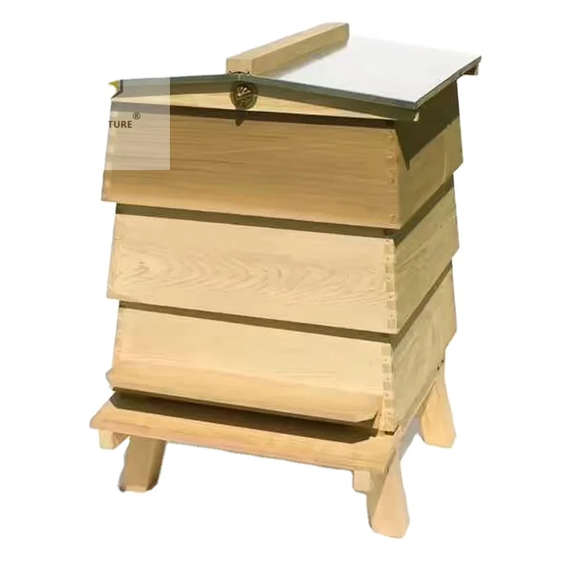 Beekeeping Tools 12 Frames Ceder or Pine Wood British WBC Beehive for Beekeeping