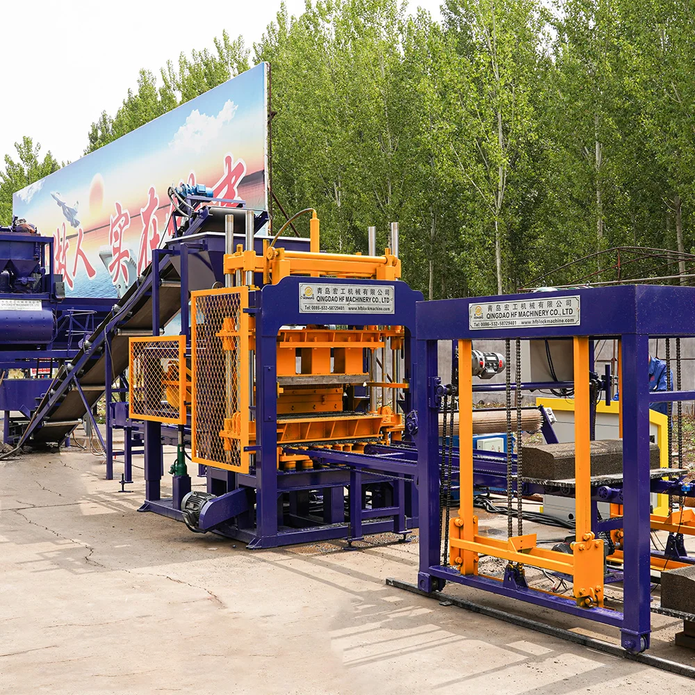 QT5-15 Full Automatic Block Making Machine For Produce Lego Concrete Brick On Sale In Bangladesh