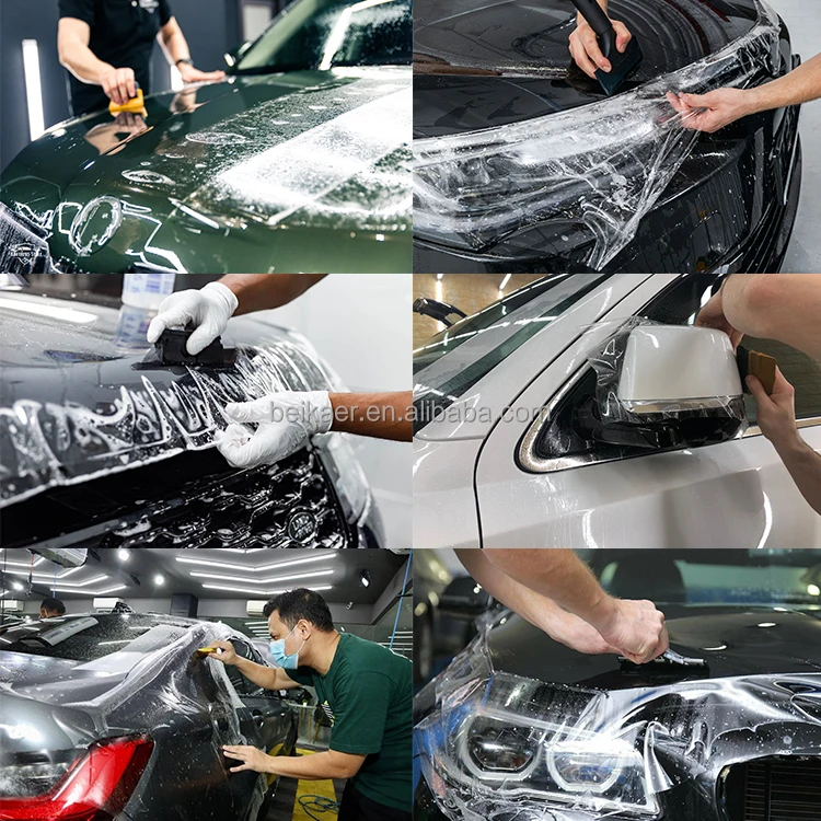 Beikaer Wholesale PPF Paint Protection Film Self Healing Transparent 1.52*15m TPU Film Anti-Yellowing Car Paint Protection Film
