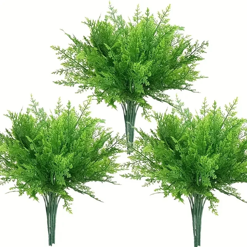 YM Wholesale Artificial Maidenwort Fern Bouquet Plastic Greenery Shrubs Pine Grass Plant for the Wedding&Hotel&Home Decoration