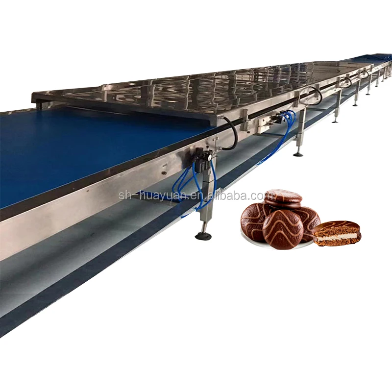 Factory Price Automatic Choco Pie Production Line Cake Making Machine