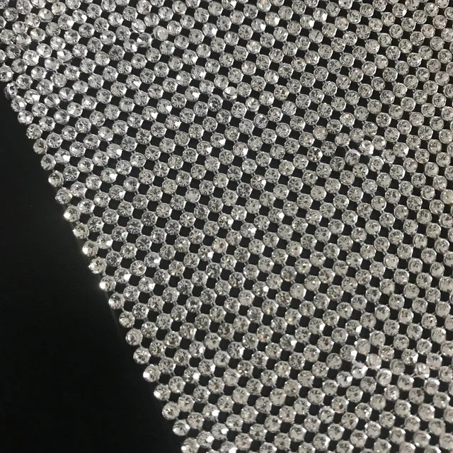 TOP QUALITY 2mm Crystal Fabric Sheet For Dress