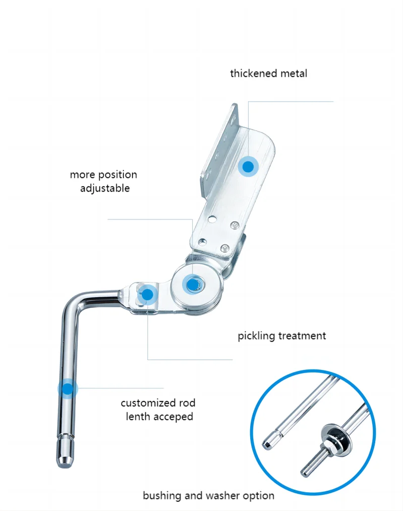 Best Selling Metal Iron Double Ear Adjustable Furniture Accessories Sofa Headrest Hinge for Sofa