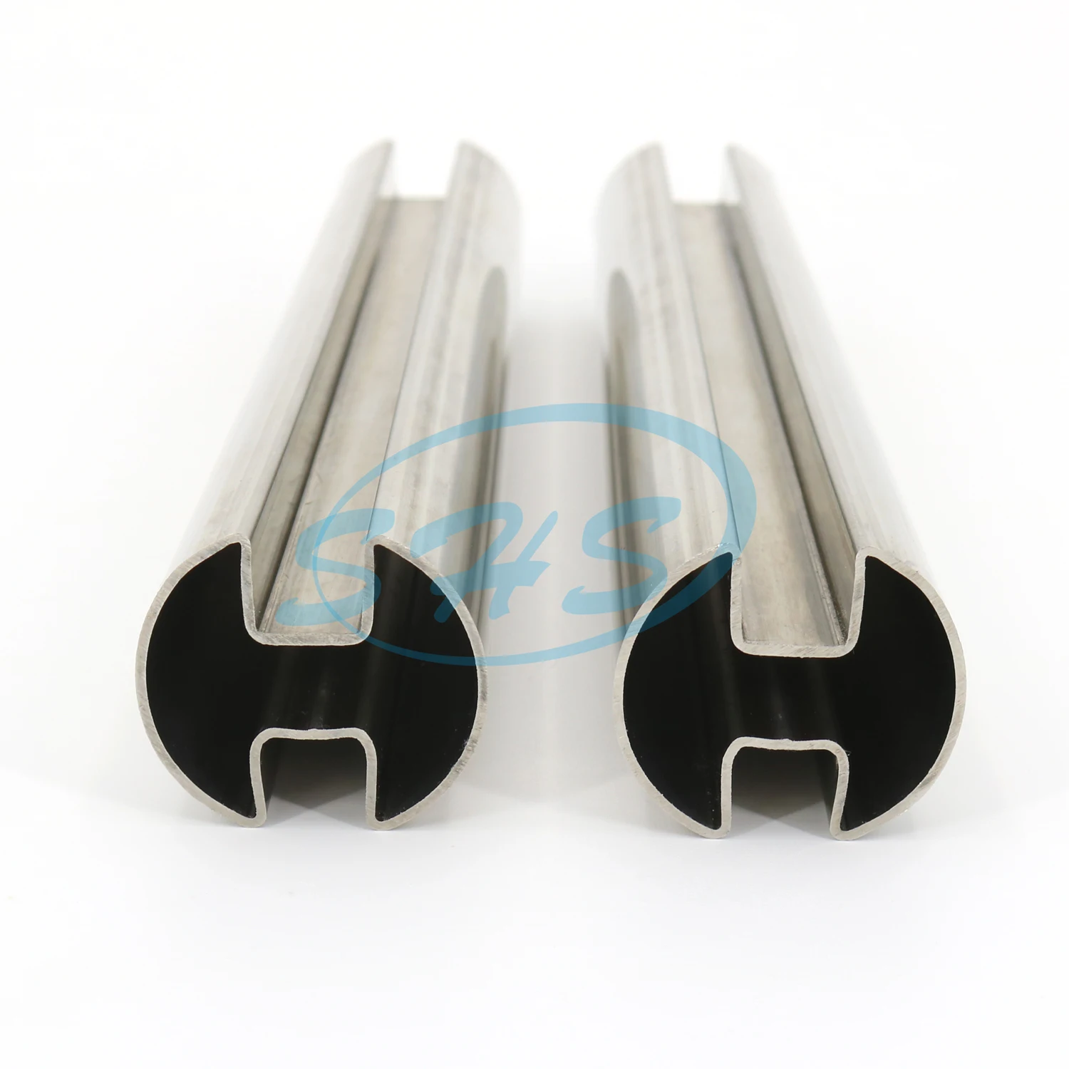 SS304 stainless welded slotted pipe Dia 2 inch tube with 180 degrees double slot pipe 50.8x1.5x(slot 15x15)