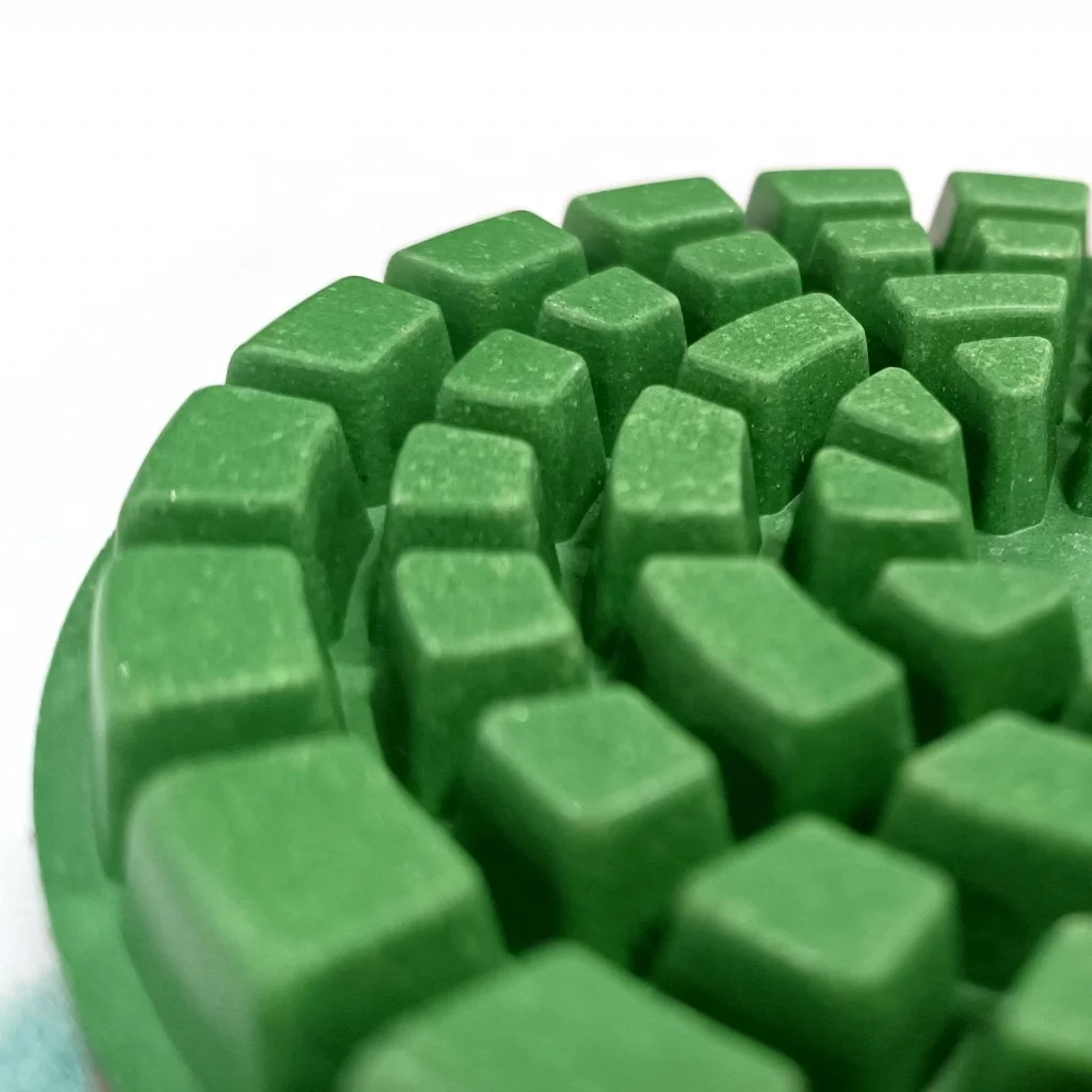 LITTLE ANT New Concrete Floor Polishing Pad  Green Giant 4 Inch 10mm Cement Epoxy Surface Grinder and Polisher