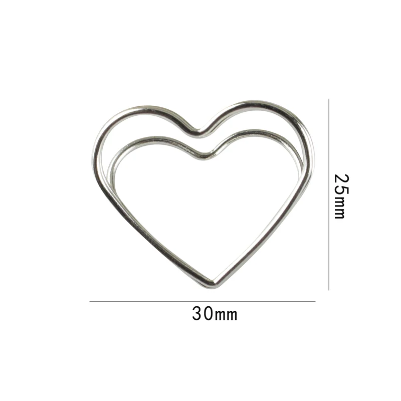 Creative Wedding Gifts Metal Crafts Metal Wire Heart Shape Table Numbers Holder Silver