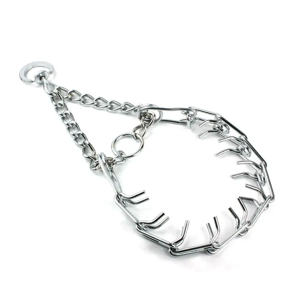 Factory Made Adjustable Metal Rust-Proof Training Dog Necklace Pet Dog Training Chain Collar