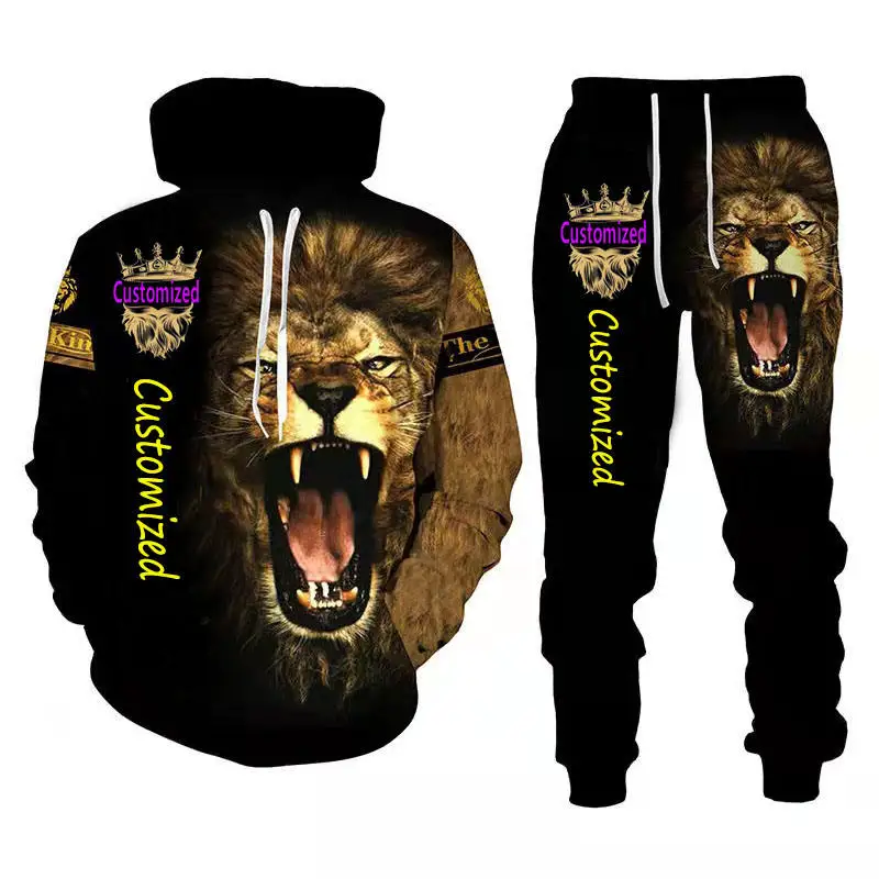 Aibort Wholesale Sweatsuit Custom Logo Hoodie Sublimation Anime Clothing He-Man Hoodie Tracksuits For Men Jogging Training