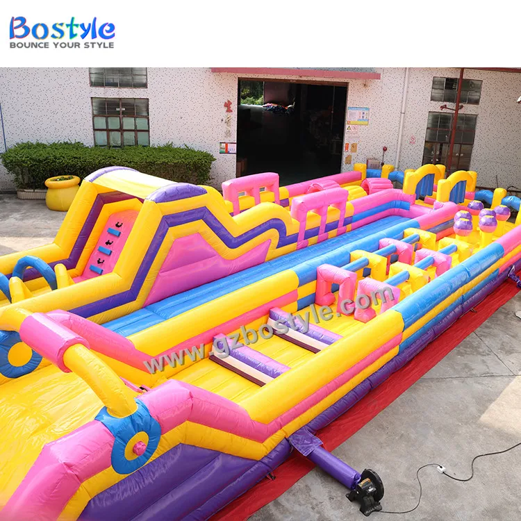 Manufacturer Customized PVC Indoor Inflatable Fun Park Sports Playground Themed Slide Obstacle Toys for Outdoor Amusement