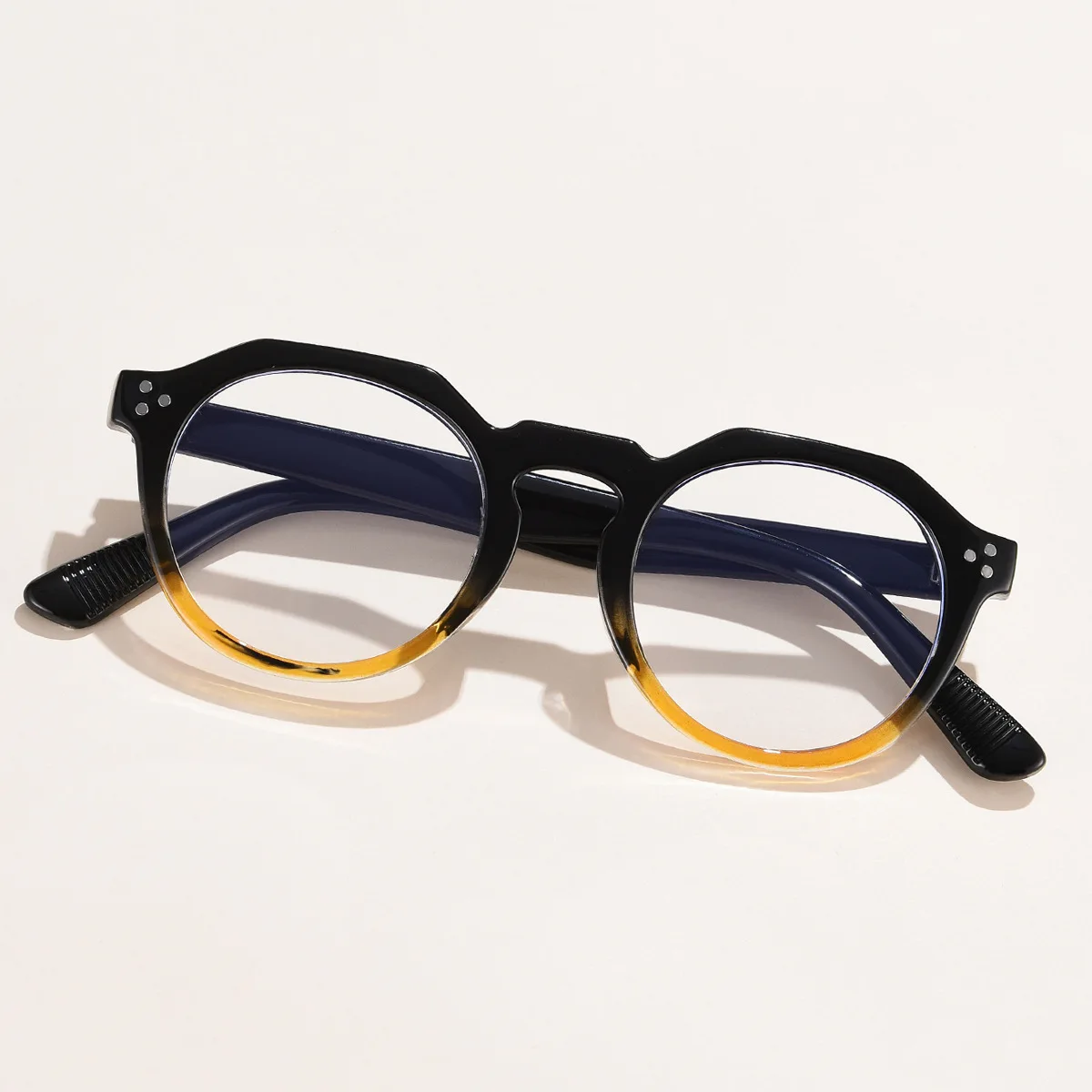 Vintage design custom logo printing anti blue light blocking glasses square frame eyeglasses frames 2022
