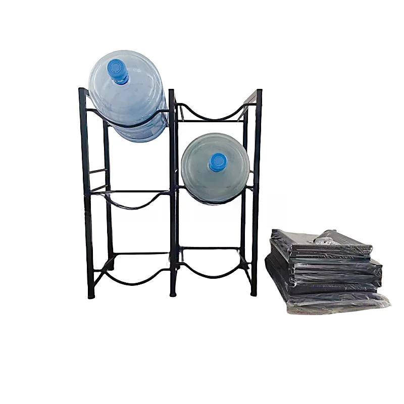 Floor Standing Metal 5 Gallon Water Bottle Jug Storage Display Holder Rack Shelf for Water Cooler Dispenser