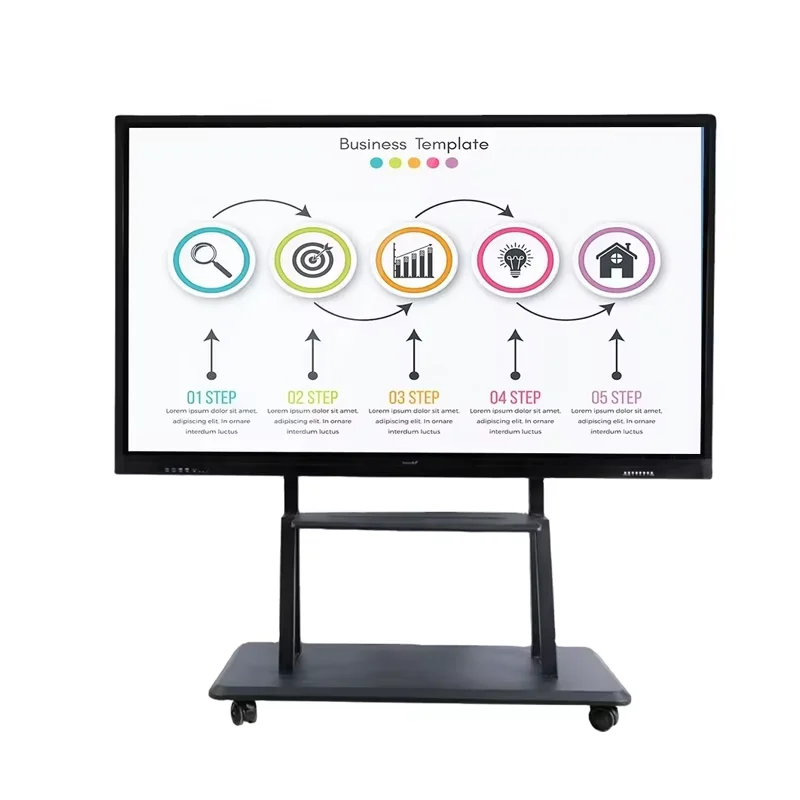 4k Whiteboard Touch Interactive Panel Digital Interactive Smart Board Black Custom Notice Board Aluminium School Blackboard