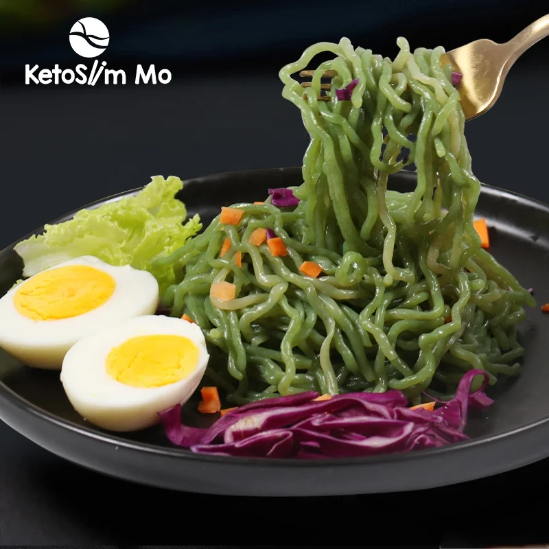 Еда для здоровой диеты Vegen, сменная еда с низким содержанием жира, небольшие калории, шпинат, Конжак, лапша