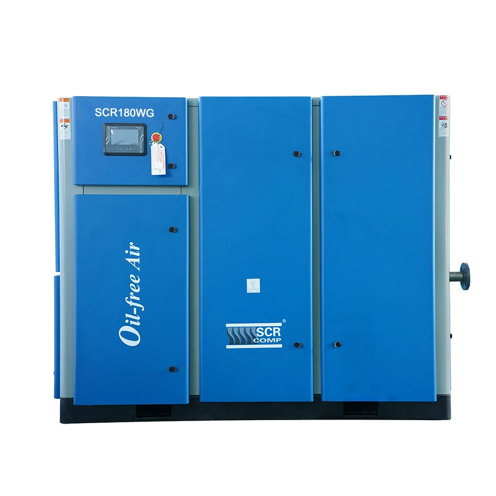 2020 Новый SCR180WG 132KW 180HP 100% без масла винт воздушный компрессор