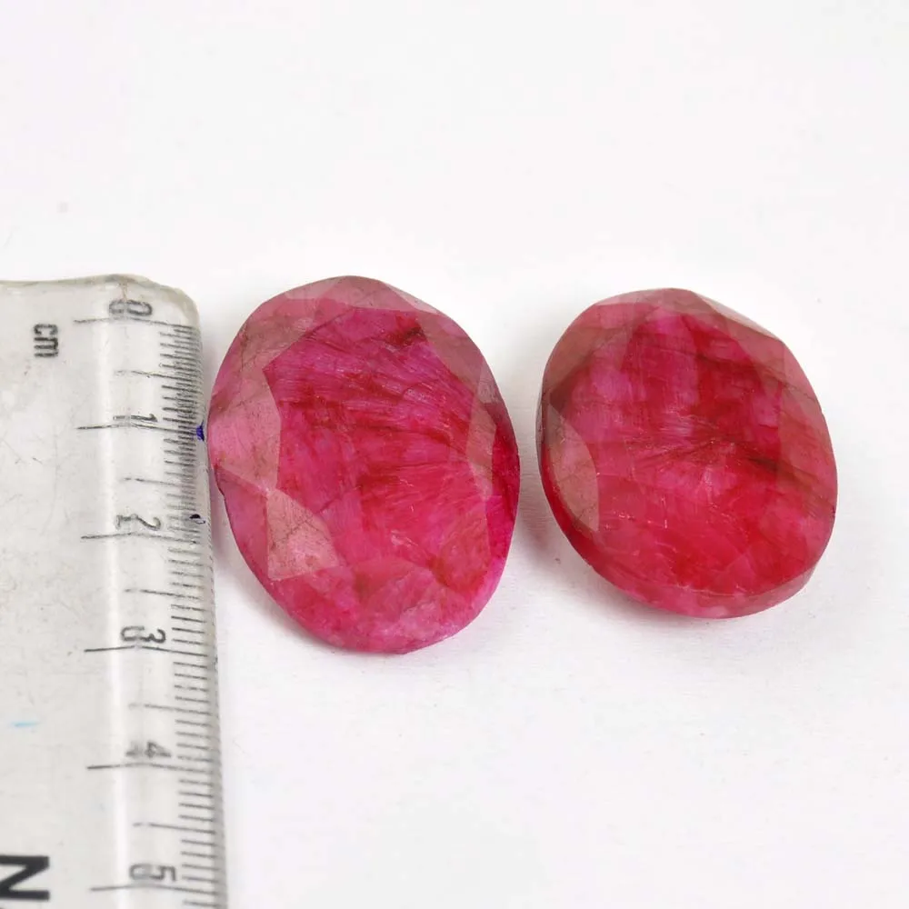Direct Wholesale Quality Natural Ruby Oval Shape Semi Precious Cabochon Loose Gemstone