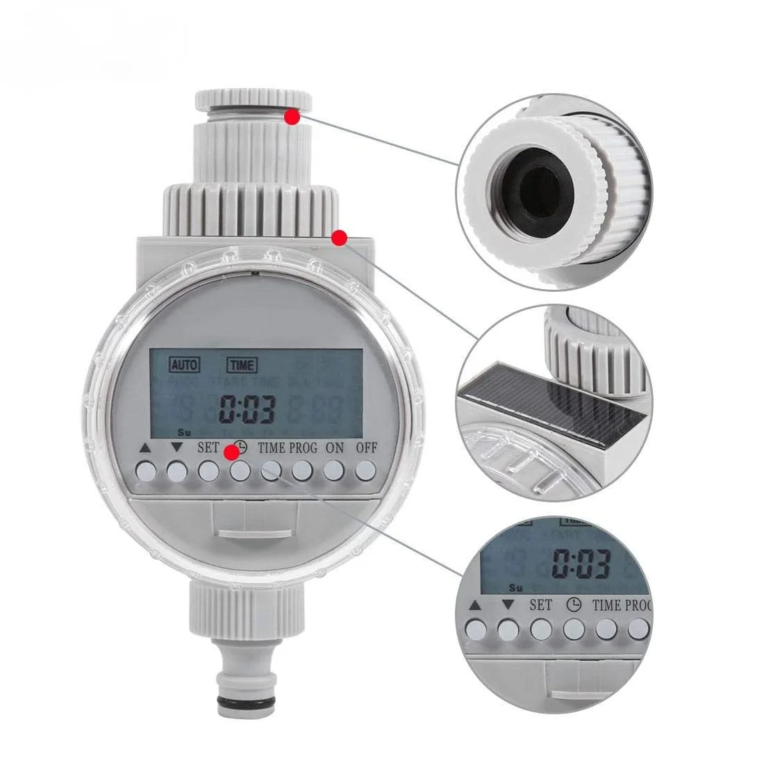 
Solar power Automatic Smart Garden Yard Lawn Greenhouse Drip Watering Irrigation timer 