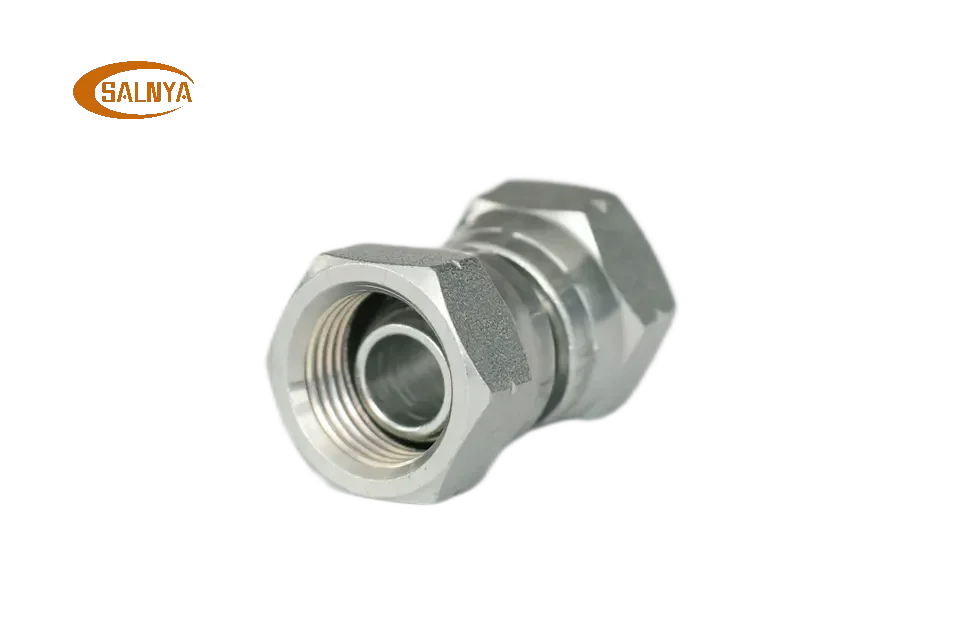 carbon steel bsp female 60 degree cone british thread crimp bspp fittings Hydraulic Adapter Hose End Fittings 3B