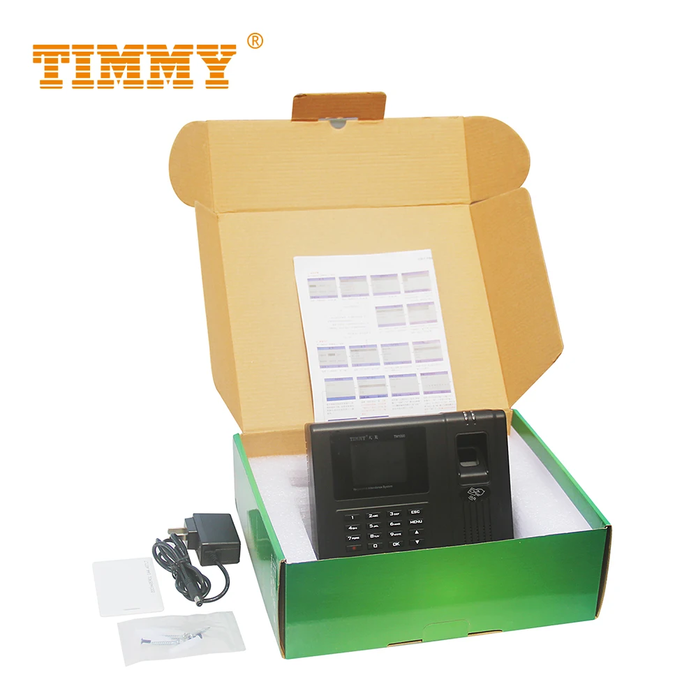 
TIMMY TM1000 TCP/IP Network Web Based System Fingerprint Time Attendance POE 