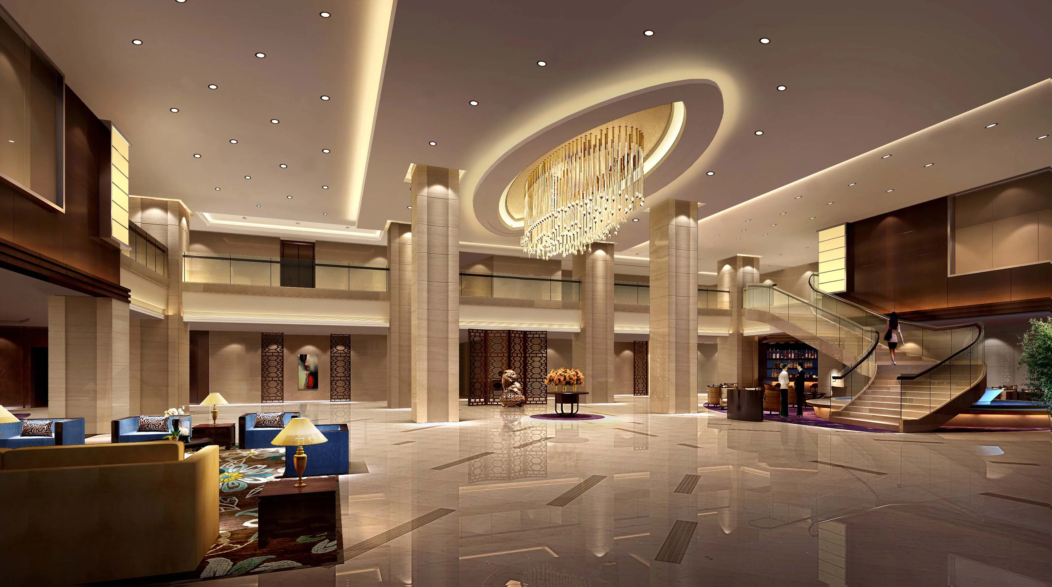 Commercial Five Star Modern Luxury Hotel Villa Lobby Furniture Set for Dubai Hotel Project