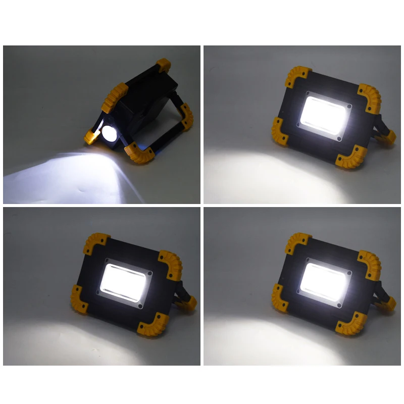 New multifunctional mobile portable work lamp flashlight emergency USB charging treasure cob camping projection lamp