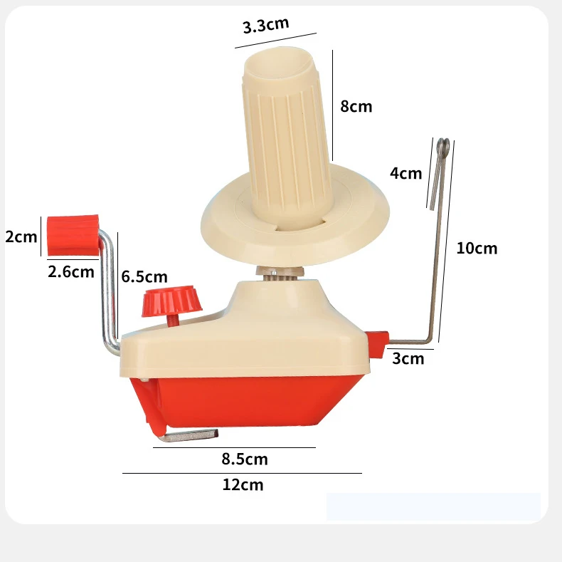 High Quality Garment Accessories Wool Yarn Winder Machine Small Size Hand Operated Plastic Wool Yarn Ball Floss Winder