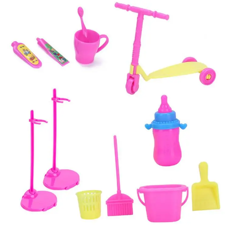 
114PCS/Set Doll Clothes Set Doll Dress Accessories Toys Children Pretend Toy 